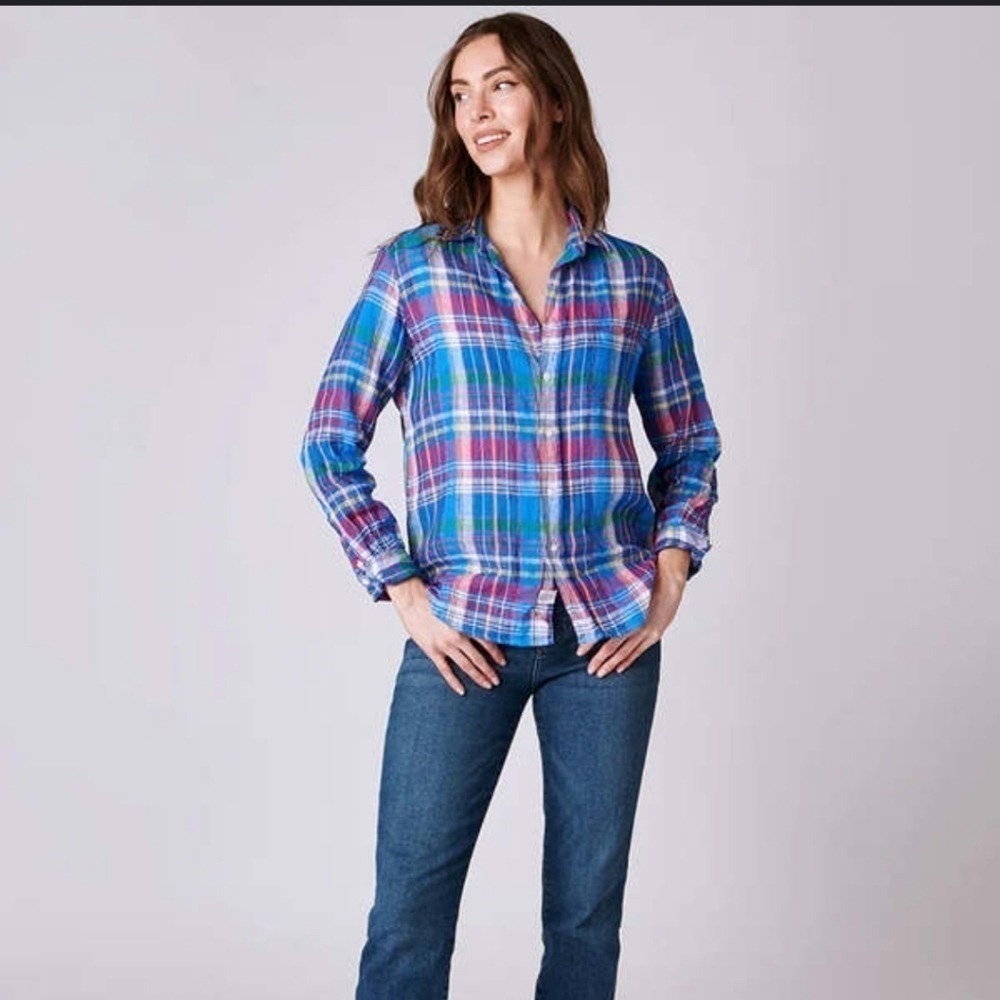 Frank & Eileen Blue Plaid Button-Down Shirt